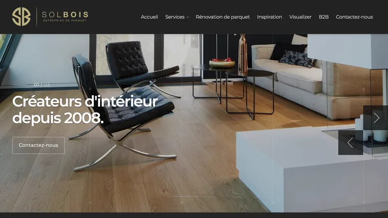 Solbois · entreprise de parquet