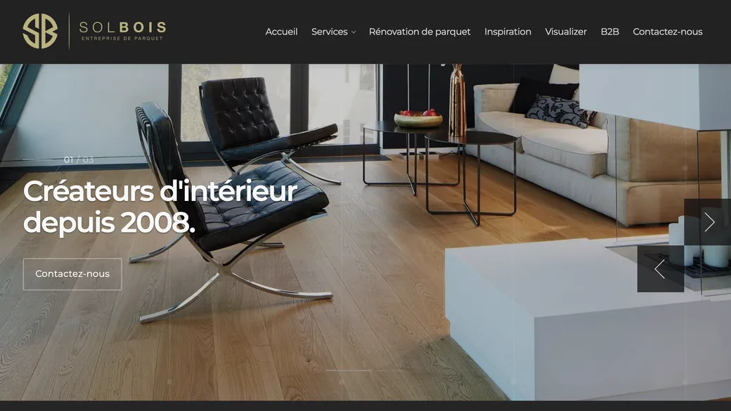 Solbois · entreprise de parquet