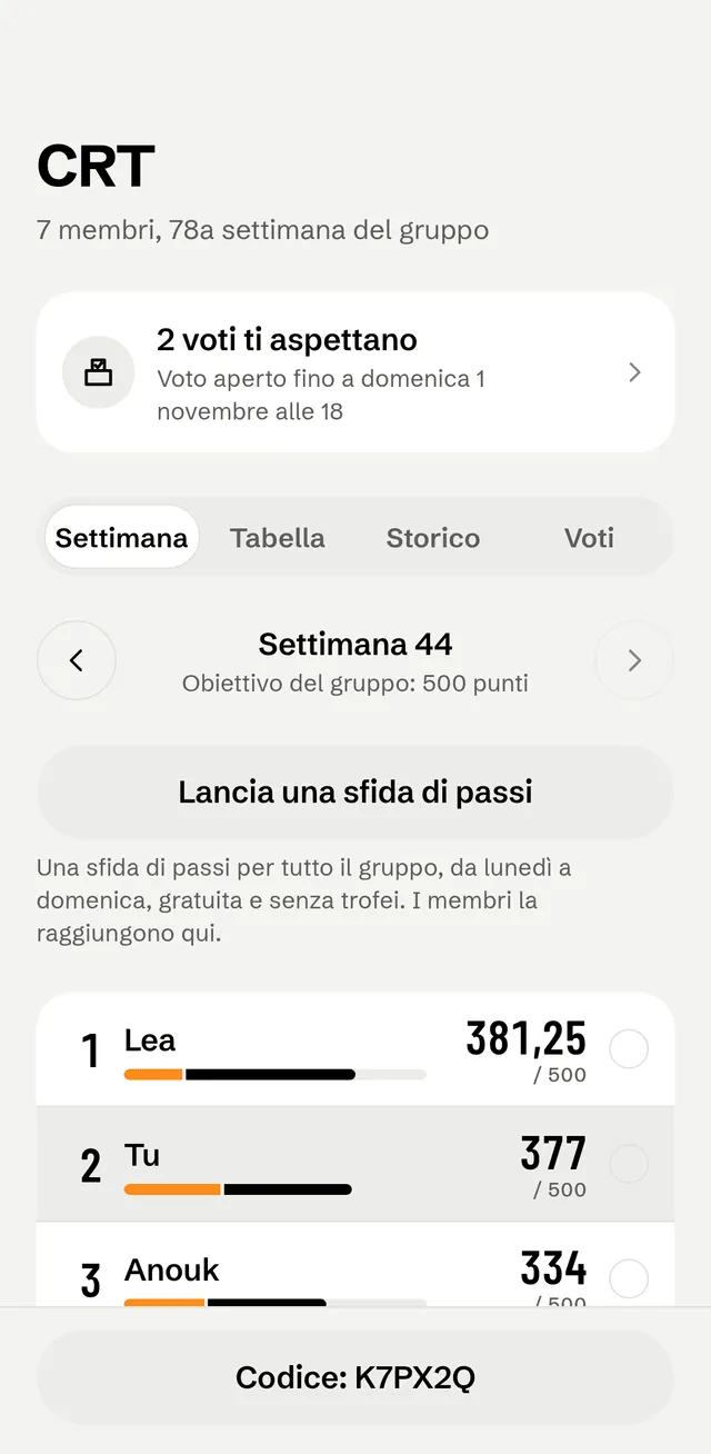 Swiss Challenge: schermata 1 dell’app