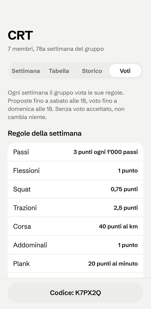 Swiss Challenge: schermata 3 dell’app