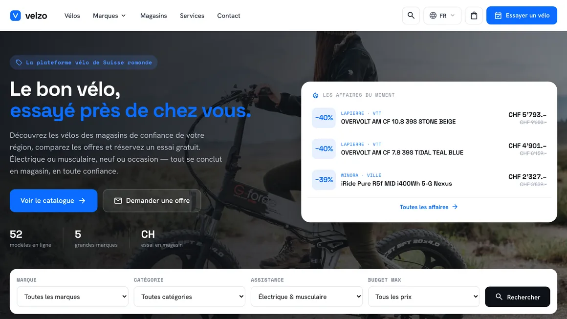Velzo · site réalisé par Voren
